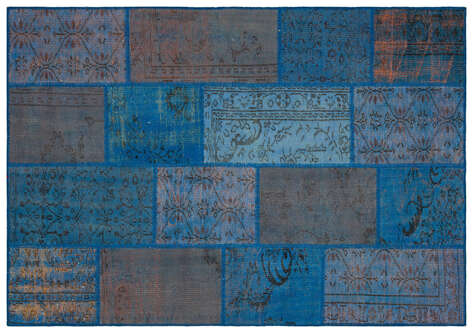 Apex Patchwork Unique Mavi 35474 162 cm X 232 cm - 1