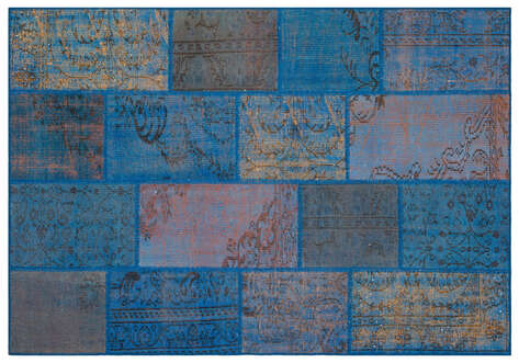 Apex Patchwork Unique Mavi 35821 162 cm X 234 cm - 1