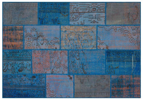 Apex Patchwork Unique Mavi 35830 163 cm X 232 cm - 1