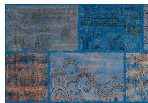Apex Patchwork Unique Mavi 35830 163 cm X 232 cm - 4