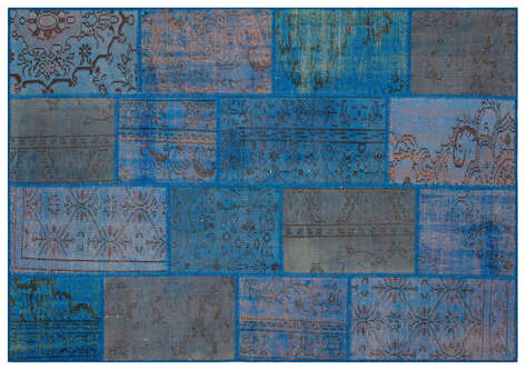 Apex Patchwork Unique Mavi 35871 162 cm X 231 cm - 1