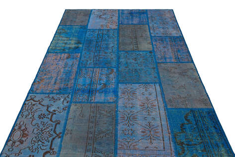 Apex Patchwork Unique Mavi 35871 162 cm X 231 cm - 3