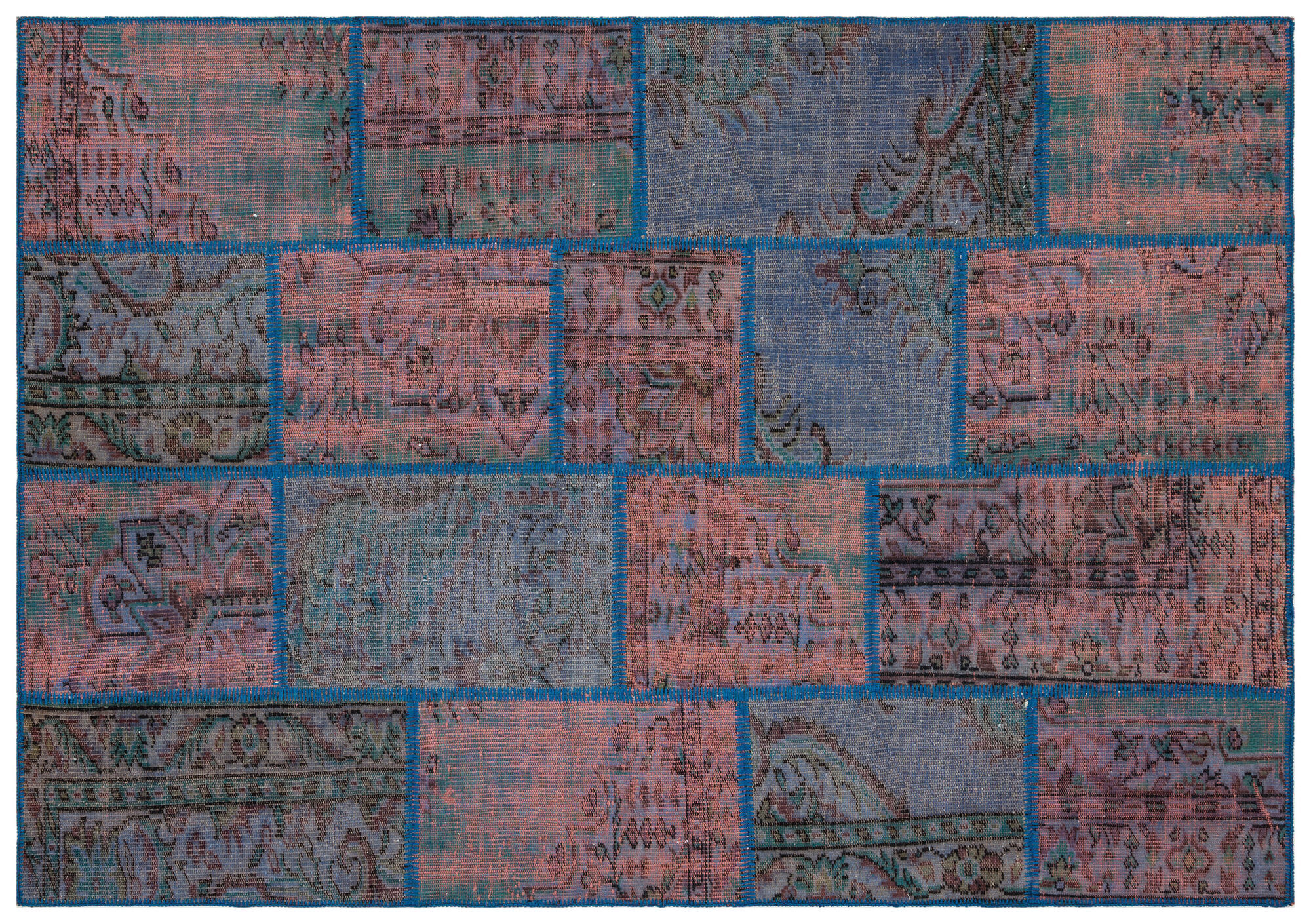 Apex Patchwork Unique Mavi 35892 162 cm X 231 cm