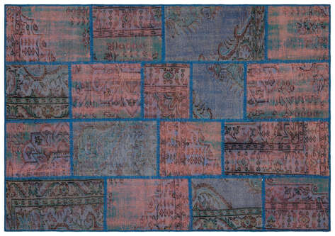 Apex Patchwork Unique Mavi 35892 162 cm X 231 cm - 1