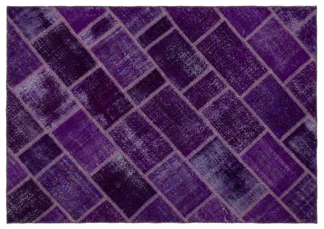 Apex Patchwork Unique Mor 20655 163 cm X 230 cm - 1