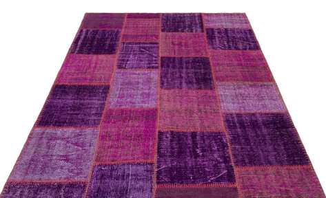 Apex Patchwork Unique Mor 22268 160 cm X 230 cm - 3