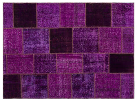 Apex Patchwork Unique Mor 22271 160 cm X 230 cm - 1