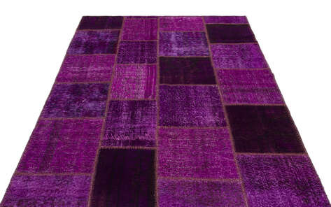 Apex Patchwork Unique Mor 22271 160 cm X 230 cm - 3