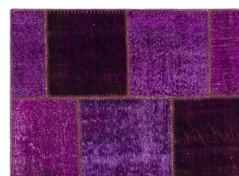 Apex Patchwork Unique Mor 22271 160 cm X 230 cm - 5