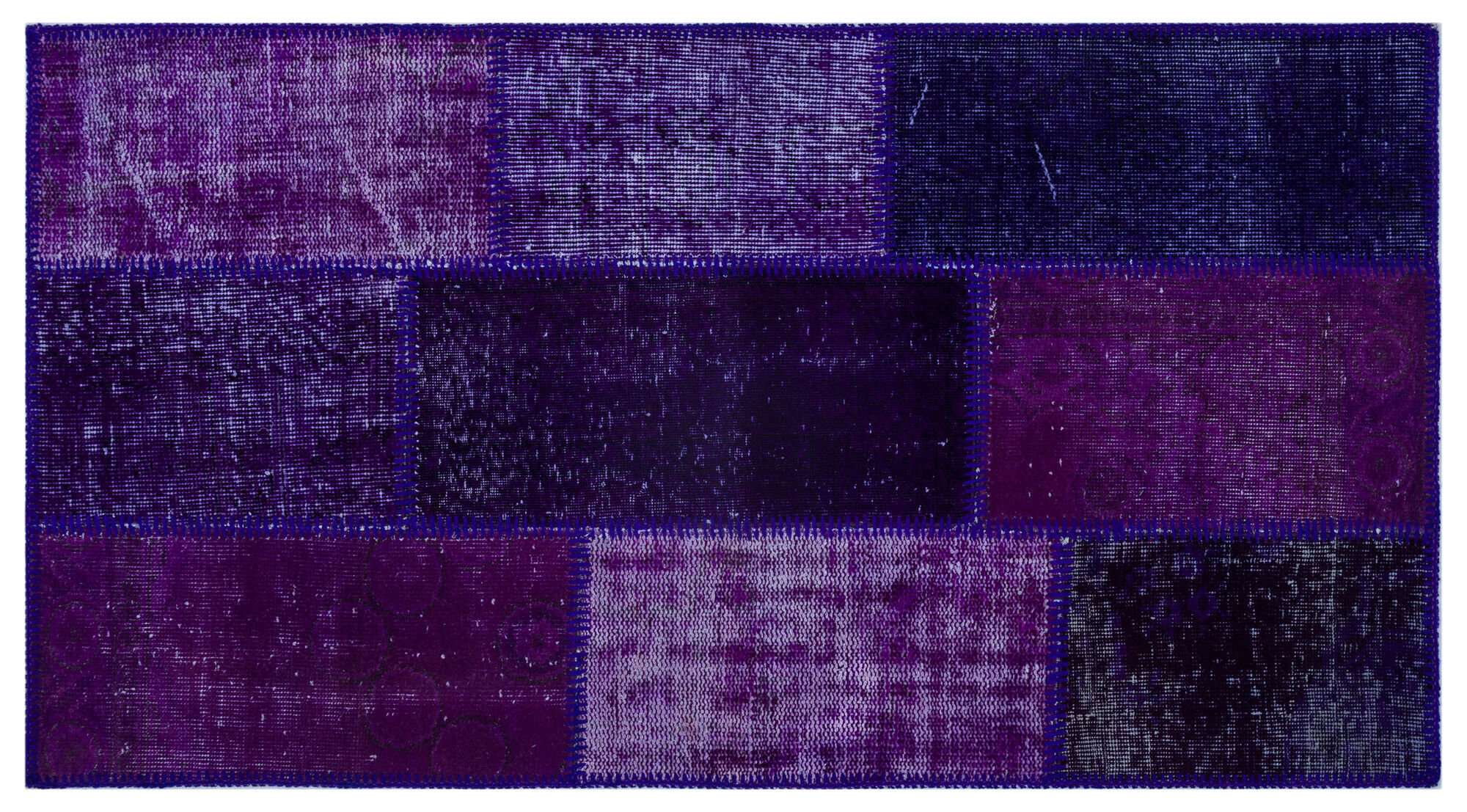 Apex Patchwork Unique Mor 25948 080 cm X 150 cm