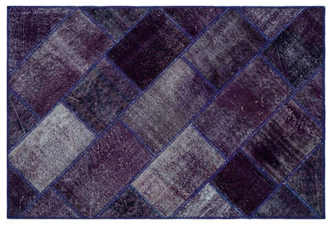 Apex Patchwork Unique Mor 26251 120 cm X 180 cm - 1