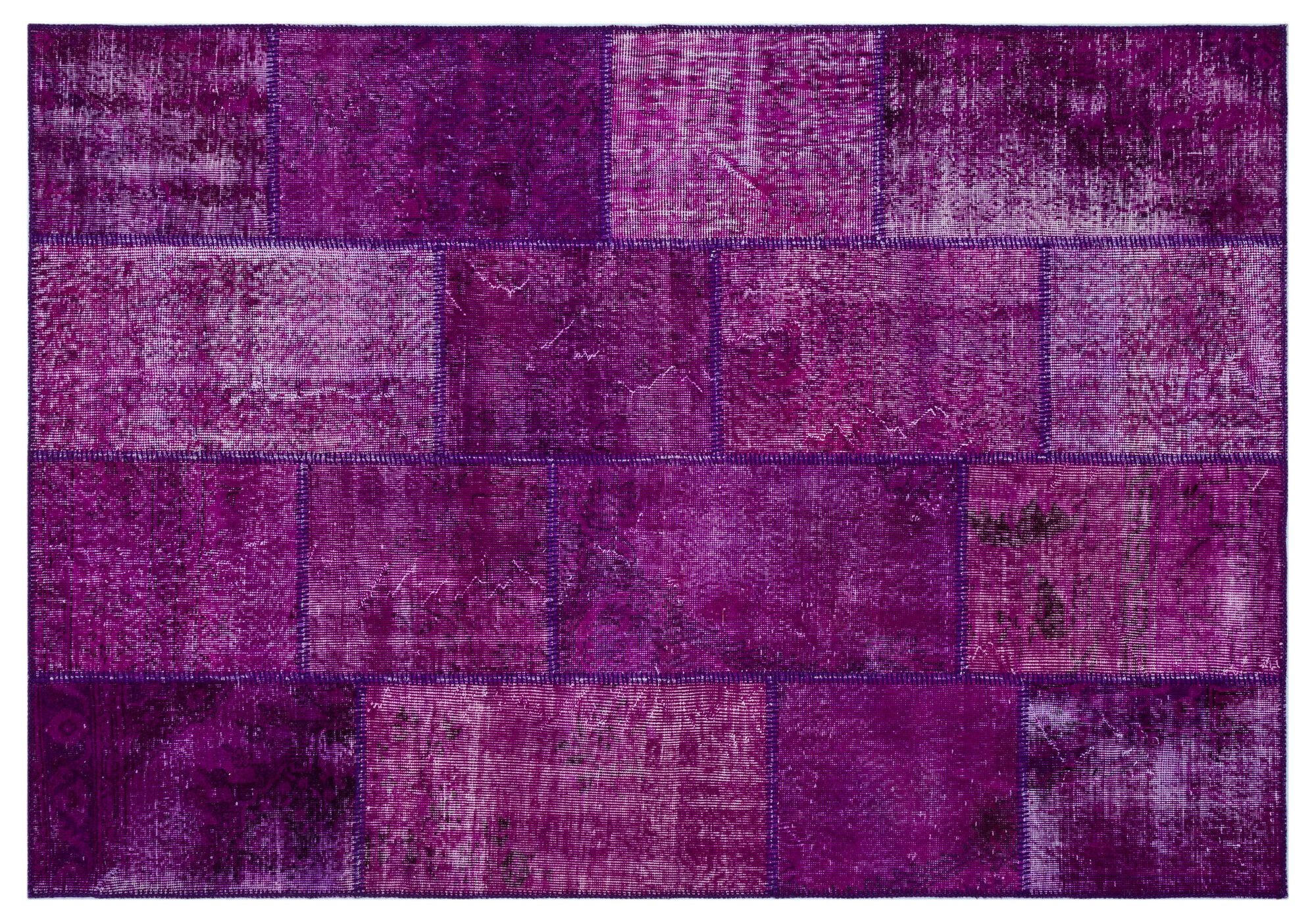 Apex Patchwork Unique Mor 26488 160 cm X 230 cm