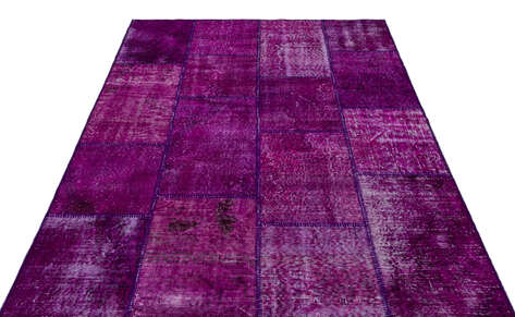 Apex Patchwork Unique Mor 26488 160 cm X 230 cm - 3