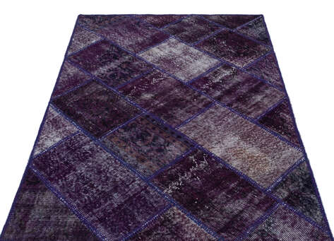 Apex Patchwork Unique Mor 26545 120 cm X 180 cm - 3