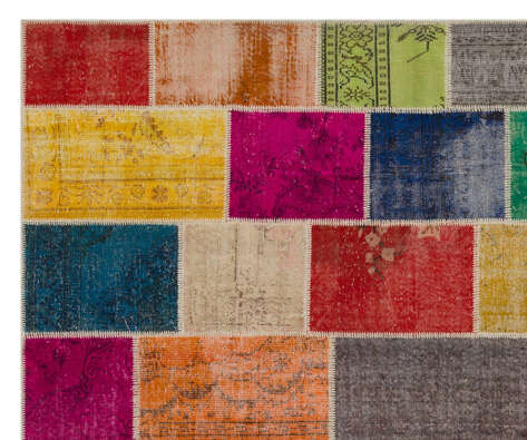 Apex Patchwork Unique Multi Naturel 20211 306 cm X 366 cm - 4
