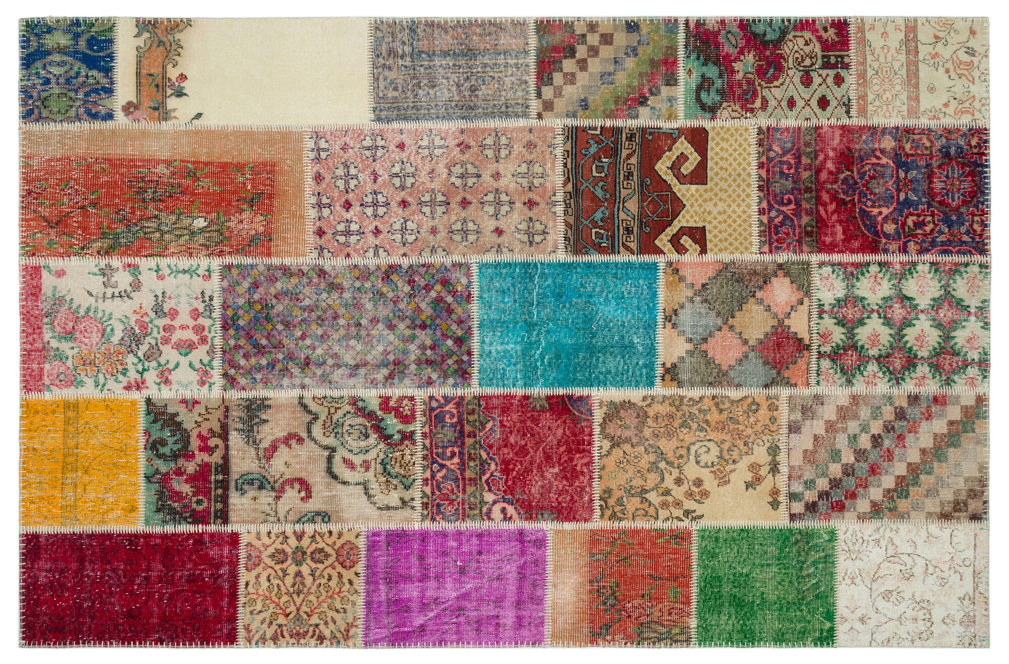Apex Patchwork Unique Multi Naturel 20458 199 Cm X 303 Cm