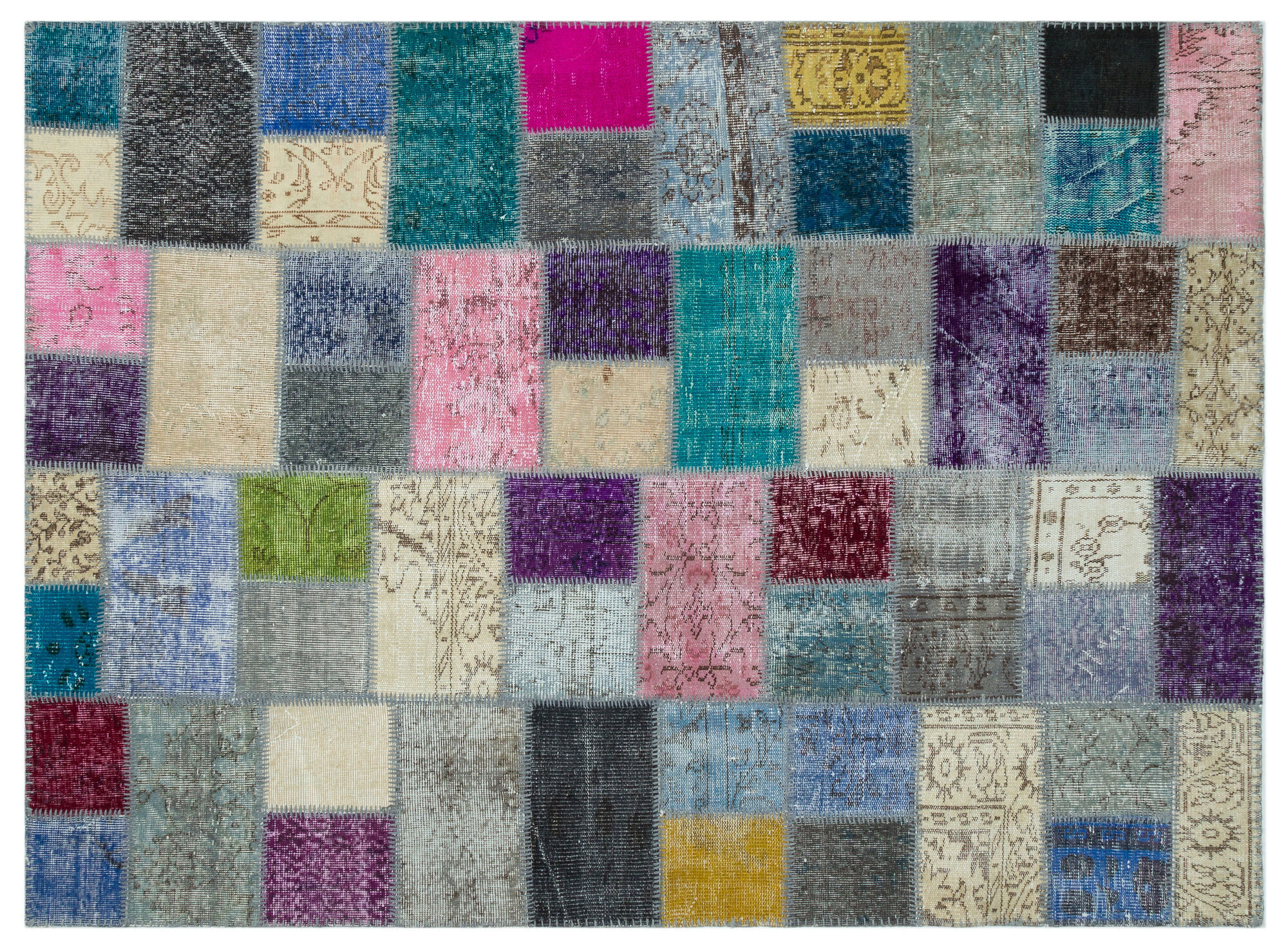 Apex Patchwork Unique Multi Naturel 20603 170 cm X 233 cm