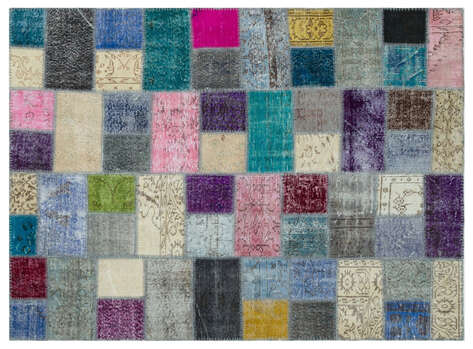 Apex Patchwork Unique Multi Naturel 20603 170 cm X 233 cm - 1
