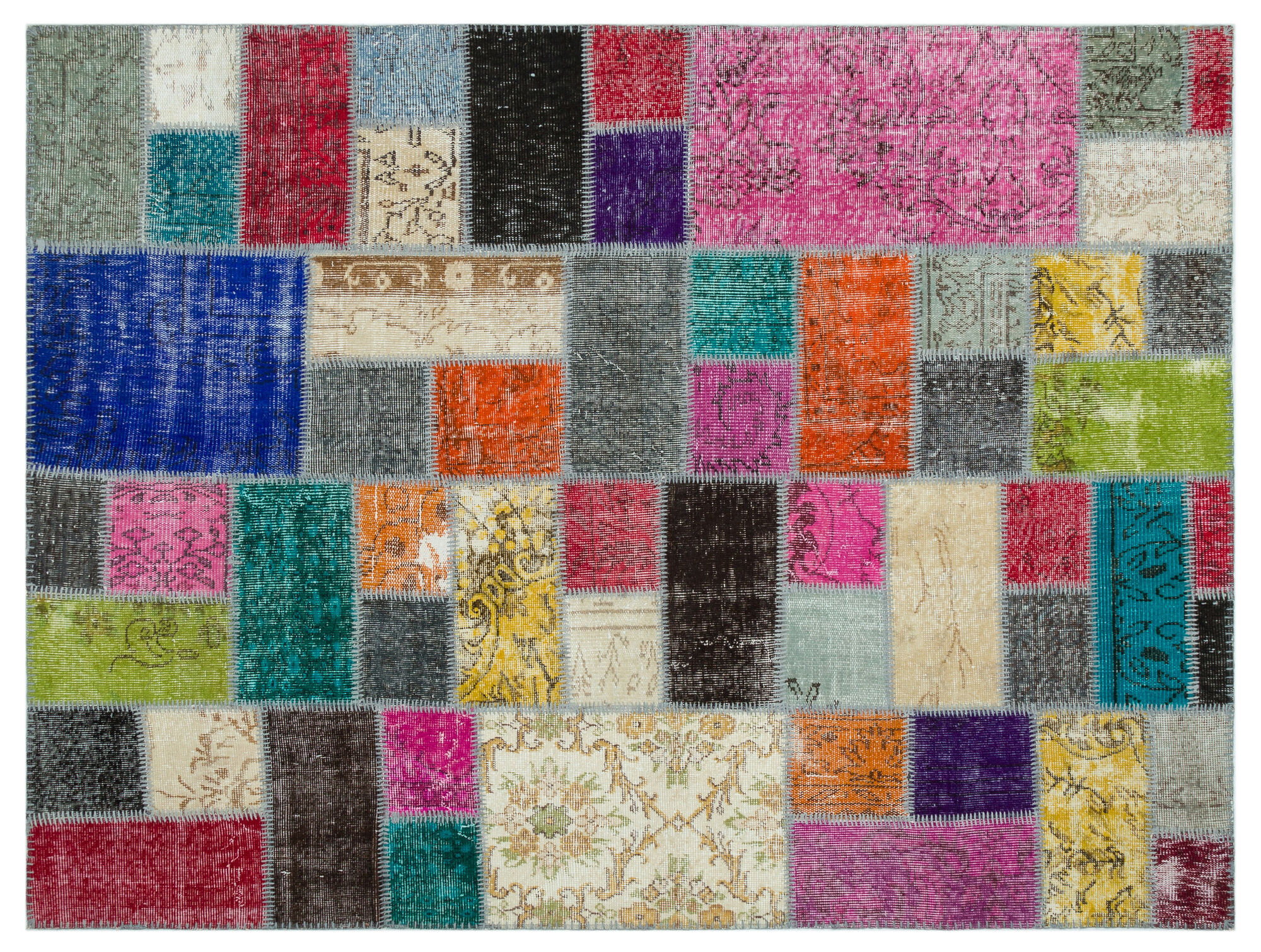 Apex Patchwork Unique Multi Naturel 20605 172 cm X 229 cm