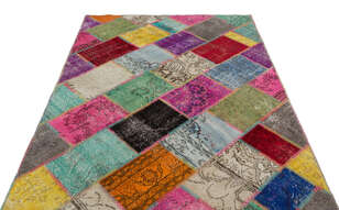 Apex Patchwork Unique Multi Naturel 20981 160 cm X 234 cm (2)