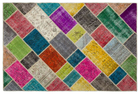 Apex Patchwork Unique Multi Naturel 20990 160 cm X 235 cm - 1