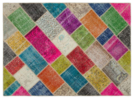 Apex Patchwork Unique Multi Naturel 20996 163 cm X 228 cm - 1