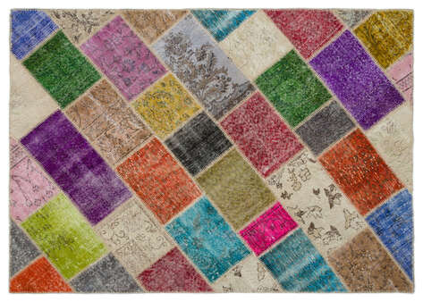 Apex Patchwork Unique Multi Naturel 21009 163 cm X 228 cm - 4