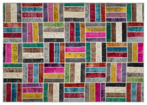 Apex Patchwork Unique Multi Naturel 21049 202 cm X 281 cm - 1