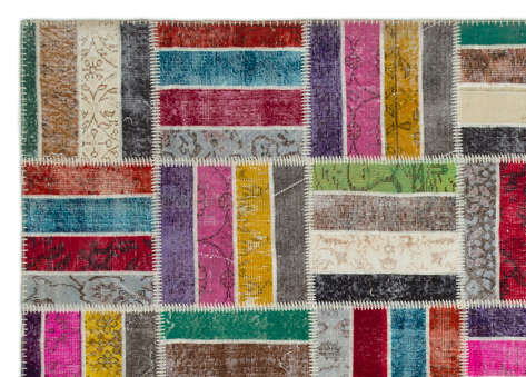 Apex Patchwork Unique Multi Naturel 21049 202 cm X 281 cm - 4
