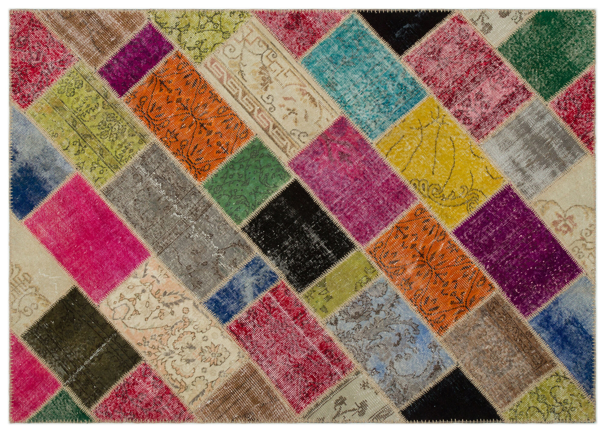 Apex Patchwork Unique Multi Naturel 21476 163 cm X 230 cm