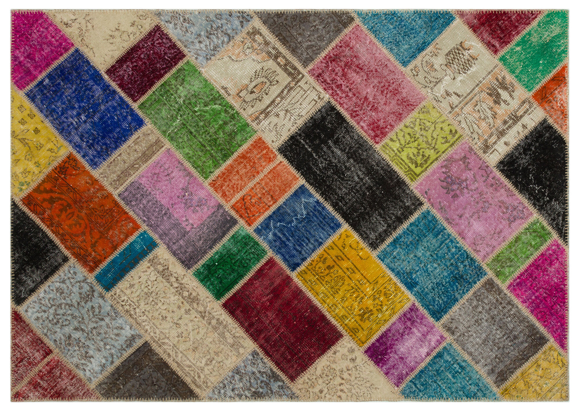 Apex Patchwork Unique Multi Naturel 21600 160 cm X 233 cm