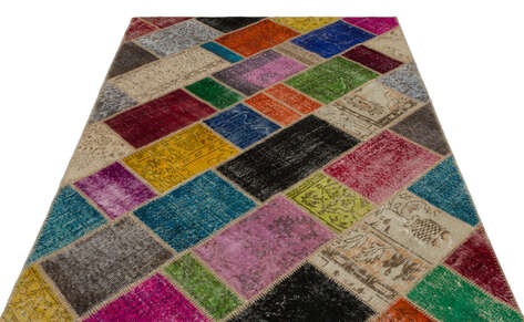 Apex Patchwork Unique Multi Naturel 21600 160 cm X 233 cm - 3