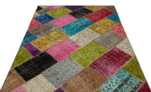 Apex Patchwork Unique Multi Naturel 21603 160 cm X 233 cm (3)