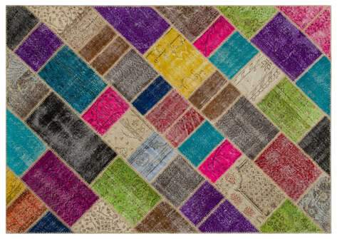 Apex Patchwork Unique Multi Naturel 21628 160 cm X 233 cm - 2