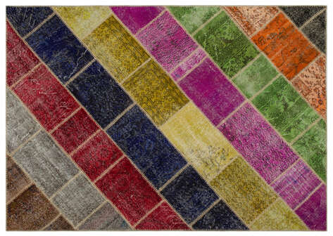 Apex Patchwork Unique Multi Naturel 21634 160 cm X 233 cm - 1