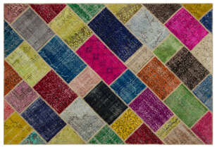 Apex Patchwork Unique Multi Naturel 21635 160 cm X 233 cm - 1