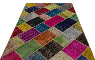 Apex Patchwork Unique Multi Naturel 21635 160 cm X 233 cm - 3