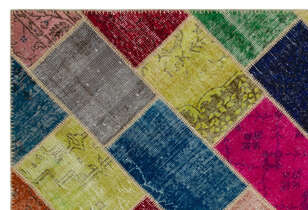 Apex Patchwork Unique Multi Naturel 21635 160 cm X 233 cm - 4