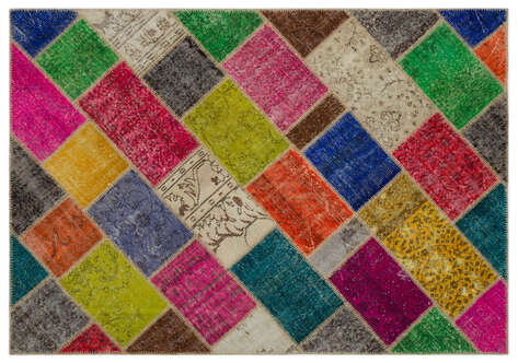 Apex Patchwork Unique Multi Naturel 21638 160 cm X 233 cm - 1