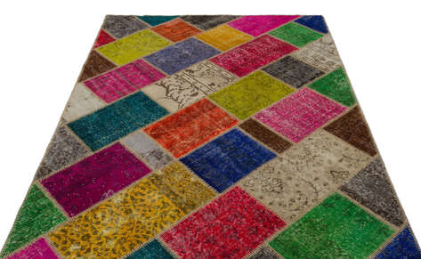 Apex Patchwork Unique Multi Naturel 21638 160 cm X 233 cm - 3