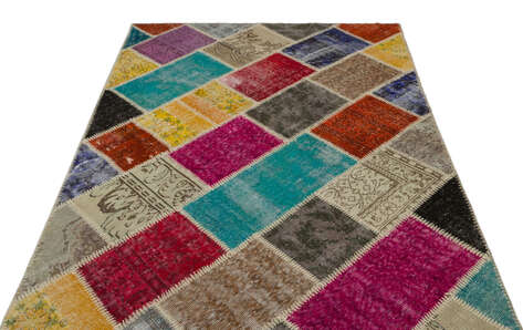 Apex Patchwork Unique Multi Naturel 21644 160 cm X 233 cm - 3