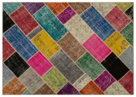 Apex Patchwork Unique Multi Naturel 21652 160 cm X 233 cm - 3