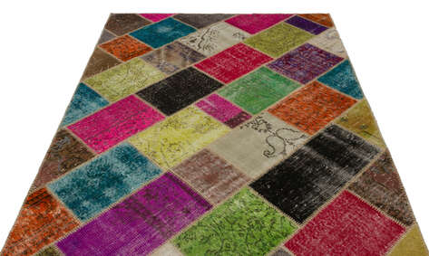 Apex Patchwork Unique Multi Naturel 21654 160 cm X 233 cm - 4