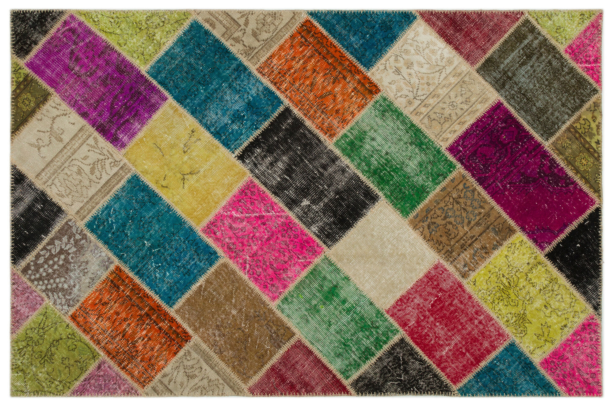 Apex Patchwork Unique Multi Naturel 21657 160 cm X 233 cm