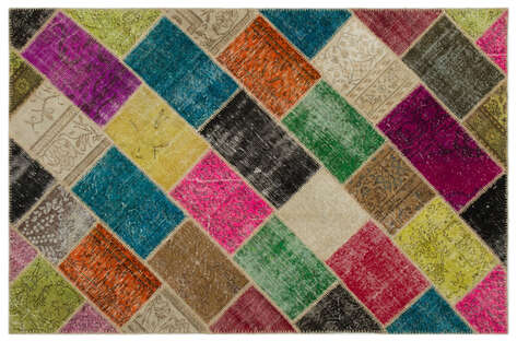 Apex Patchwork Unique Multi Naturel 21657 160 cm X 233 cm - 1