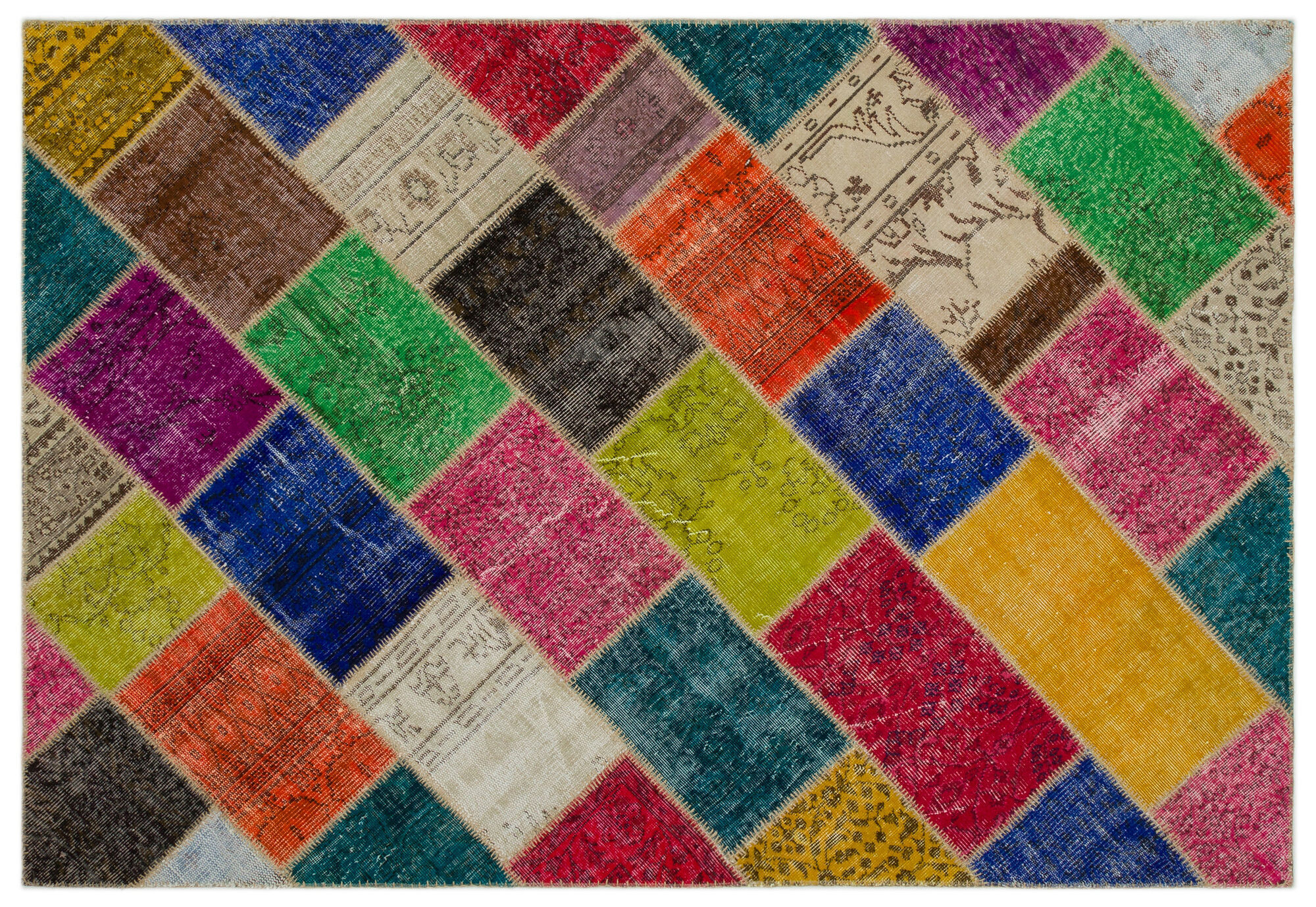 Apex Patchwork Unique Multi Naturel 21662 160 cm X 233 cm