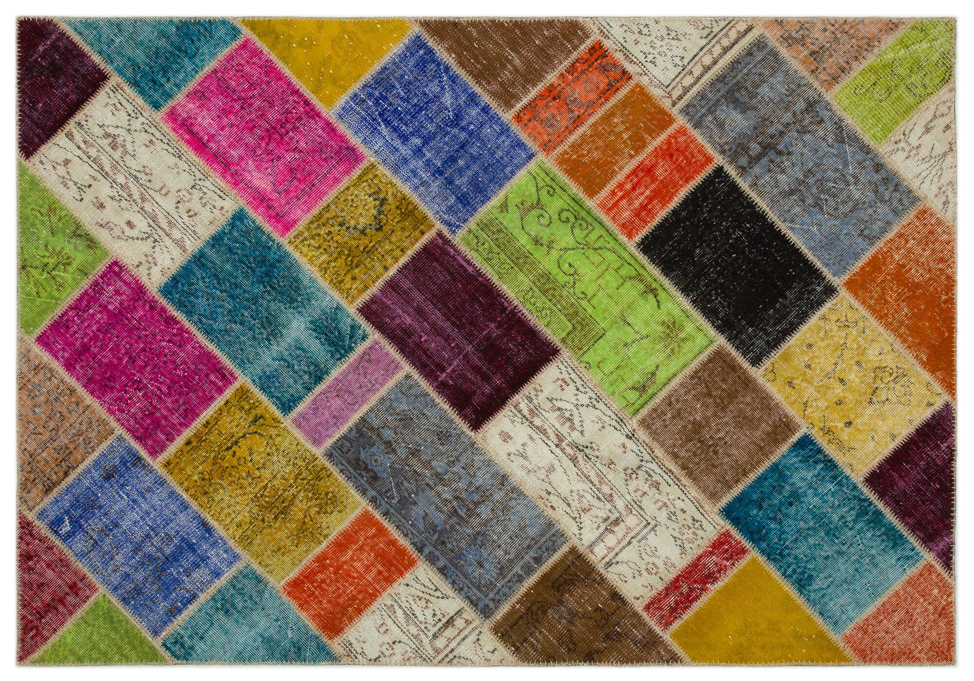Apex Patchwork Unique Multi Naturel 21665 160 cm X 233 cm