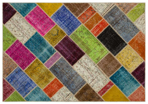Apex Patchwork Unique Multi Naturel 21665 160 cm X 233 cm - 1