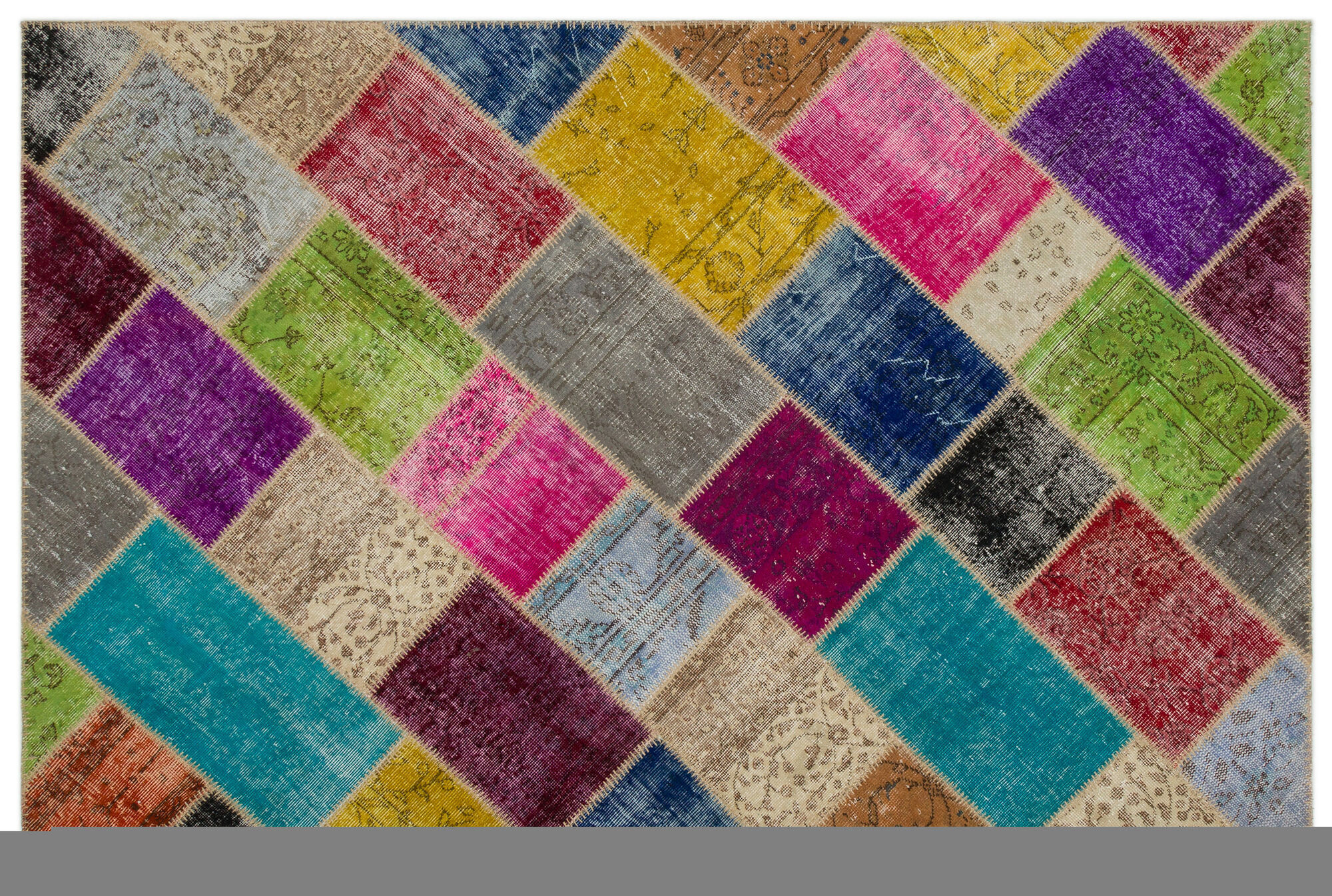 Apex Patchwork Unique Multi Naturel 21667 160 cm X 233 cm