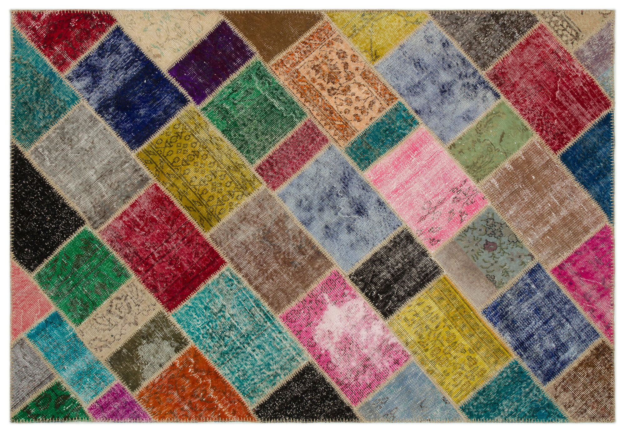 Apex Patchwork Unique Multi Naturel 21668 160 cm X 233 cm